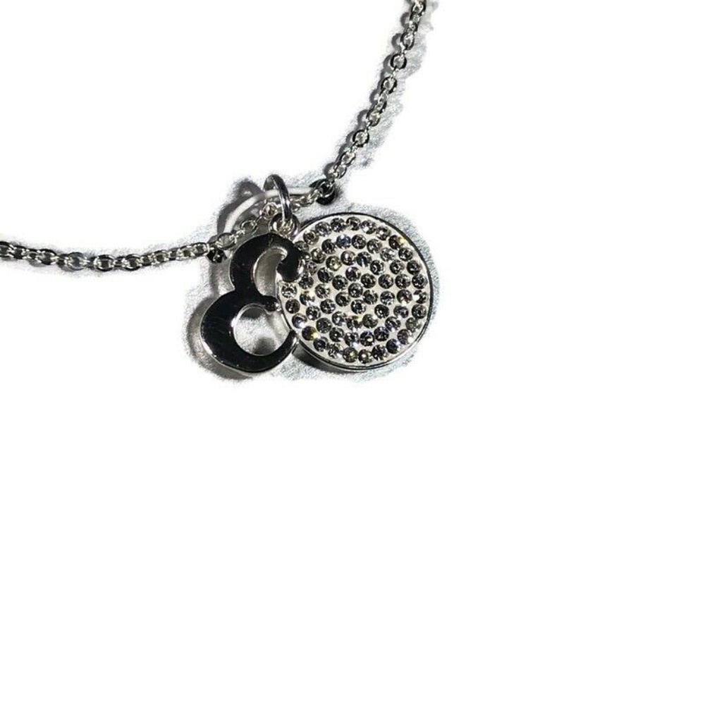 Genuine Crystal Fine Silver Plated 18″ Necklace